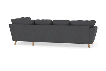 Trend Lyx 4-sits Högervänd U-formad Soffa med Divan och Schäslong i Manchester - Mörkgrå - Möbler - Vardagsrum - Soffor - U-soffor