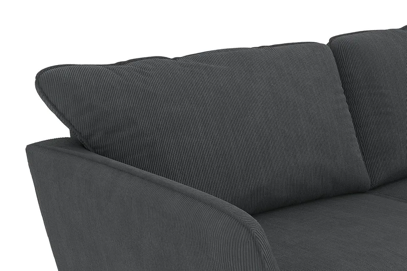 Trend Lyx 4-sits Högervänd U-formad Soffa med Divan och Schäslong i Manchester - Mörkgrå - Möbler - Vardagsrum - Soffor - U-soffor
