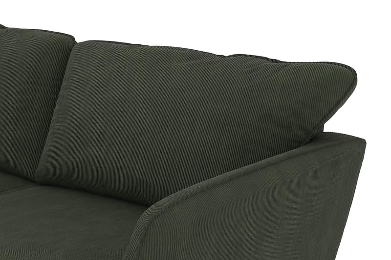 Trend Lyx 4-sits Högervänd U-formad Soffa med Divan och Schäslong i Manchester - Mörkgrön - Möbler - Vardagsrum - Soffor - U-soffor