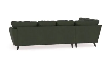 Trend Lyx 4-sits Högervänd U-formad Soffa med Divan och Schäslong i Manchester - Mörkgrön - Möbler - Vardagsrum - Soffor - U-soffor