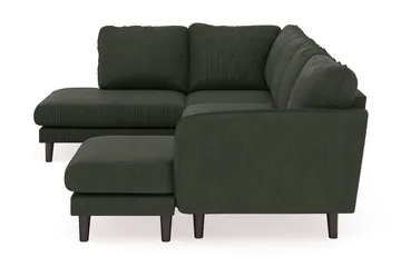 Trend Lyx 4-sits Högervänd U-formad Soffa med Divan och Schäslong i Manchester - Mörkgrön - Möbler - Vardagsrum - Soffor - U-soffor