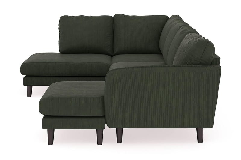 Trend Lyx 4-sits Högervänd U-formad Soffa med Divan och Schäslong i Manchester - Mörkgrön - Möbler - Vardagsrum - Soffor - U-soffor