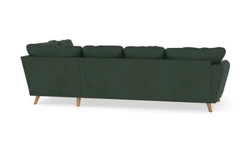 Trend Lyx 4-sits Högervänd U-formad Soffa med Divan och Schäslong i Manchester - Mörkgrön - Möbler - Vardagsrum - Soffor - U-soffor