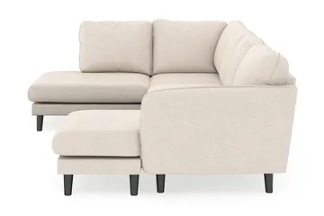 Trend Lyx 4-sits Högervänd U-formad Soffa med Divan och Schäslong i Tyg - Beige - Möbler - Vardagsrum - Soffor - U-soffor
