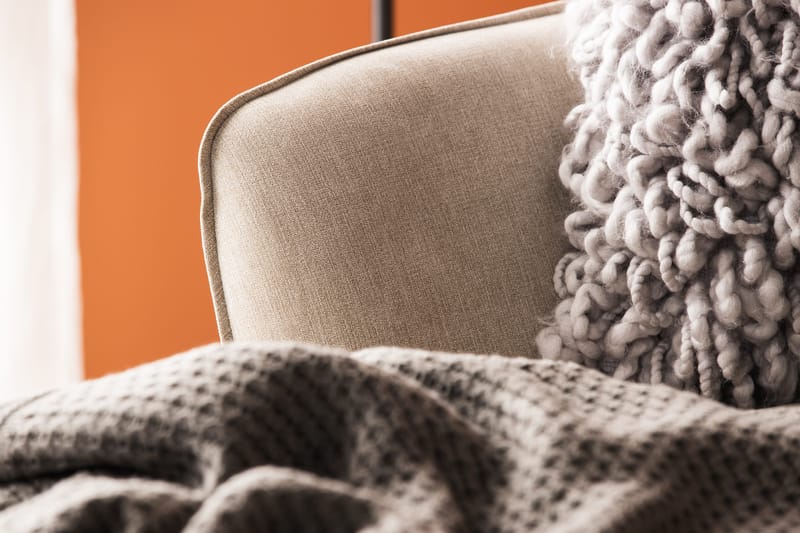 Trend Lyx 4-sits Högervänd U-formad Soffa med Divan och Schäslong i Tyg - Beige - Möbler - Vardagsrum - Soffor - U-soffor