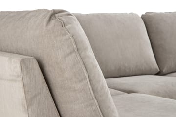 Trend Lyx 4-sits Högervänd U-formad Soffa med Divan och Schäslong i Tyg - Beige - Möbler - Vardagsrum - Soffor - U-soffor