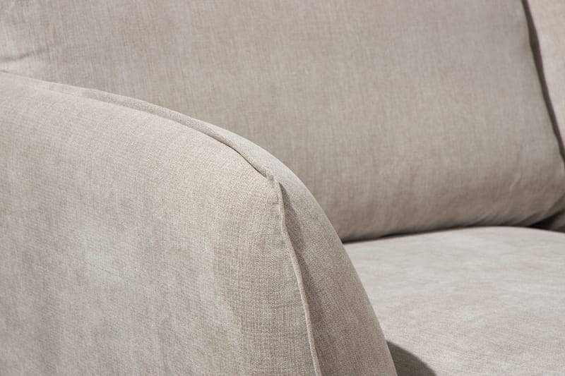 Trend Lyx 4-sits Högervänd U-formad Soffa med Divan och Schäslong i Tyg - Beige - Möbler - Vardagsrum - Soffor - U-soffor