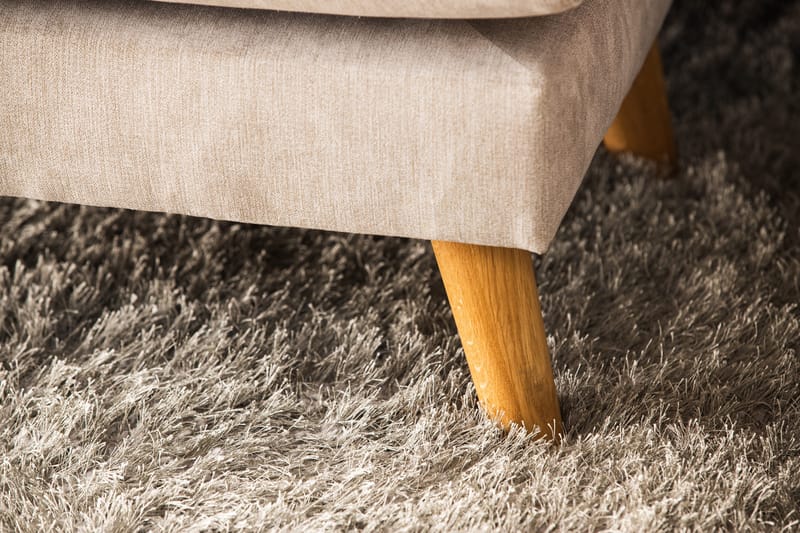 Trend Lyx 4-sits Högervänd U-formad Soffa med Divan och Schäslong i Tyg - Beige - Möbler - Vardagsrum - Soffor - U-soffor