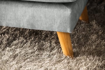 Trend Lyx 4-sits Högervänd U-formad Soffa med Divan och Schäslong i Tyg - Grå - Möbler - Vardagsrum - Soffor - U-soffor