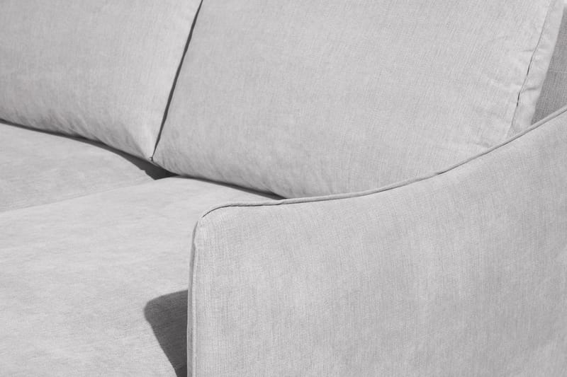 Trend Lyx 4-sits Högervänd U-formad Soffa med Divan och Schäslong i Tyg - Ljusgrå - Möbler - Vardagsrum - Soffor - U-soffor