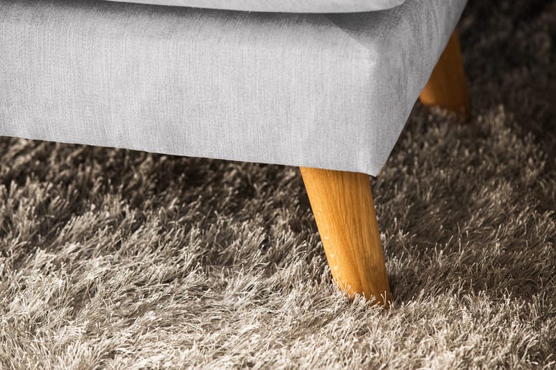 Trend Lyx 4-sits Högervänd U-formad Soffa med Divan och Schäslong i Tyg - Ljusgrå - Möbler - Vardagsrum - Soffor - U-soffor