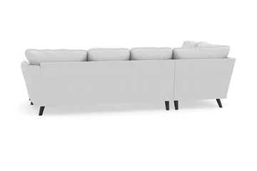 Trend Lyx 4-sits Högervänd U-formad Soffa med Divan och Schäslong i Tyg - Ljusgrå - Möbler - Vardagsrum - Soffor - U-soffor