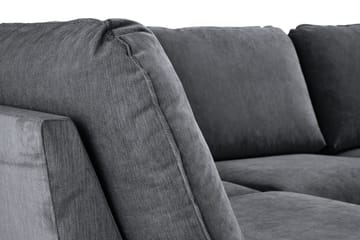 Trend Lyx 4-sits Högervänd U-formad Soffa med Divan och Schäslong i Tyg - Mörkgrå - Möbler - Vardagsrum - Soffor - U-soffor