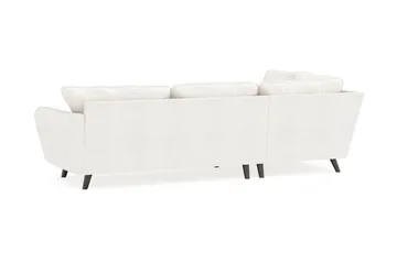 Trend Lyx 4-sits Vänstervänd L-formad Schäslongsoffa i Bouclé - Vit - Möbler - Vardagsrum - Soffor - Divansoffa & schäslong