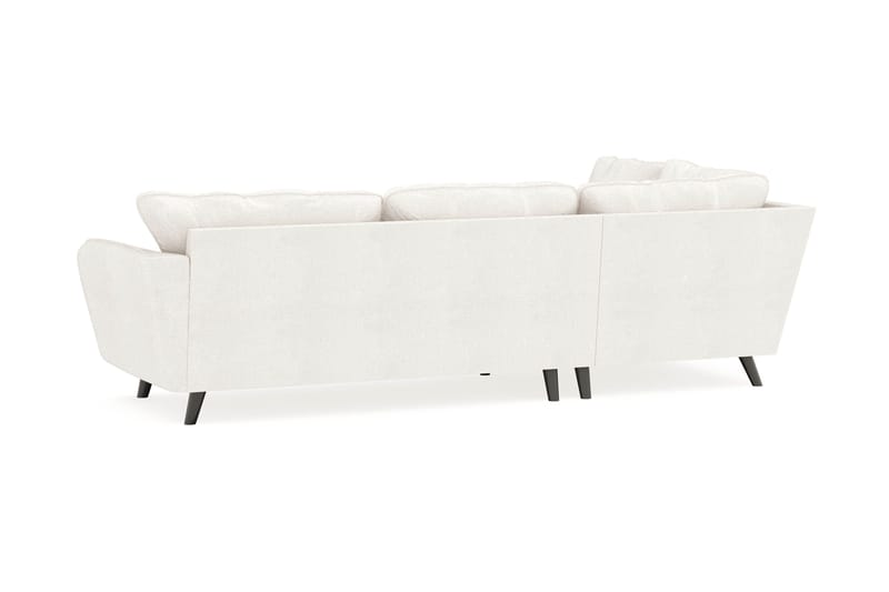 Trend Lyx 4-sits Vänstervänd L-formad Schäslongsoffa i Bouclé - Vit - Möbler - Vardagsrum - Soffor - Divansoffa & schäslong