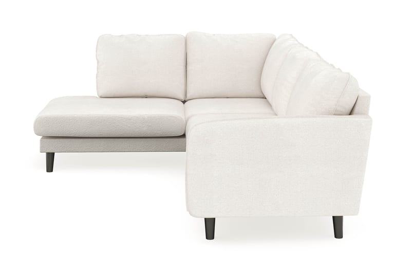 Trend Lyx 4-sits Vänstervänd L-formad Schäslongsoffa i Bouclé - Vit - Möbler - Vardagsrum - Soffor - Divansoffa & schäslong