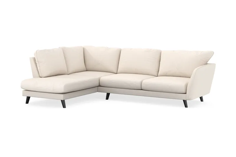 Trend Lyx 4-sits Vänstervänd L-formad Schäslongsoffa i Manchester - Beige - Möbler - Vardagsrum - Soffor - Divansoffa & schäslong
