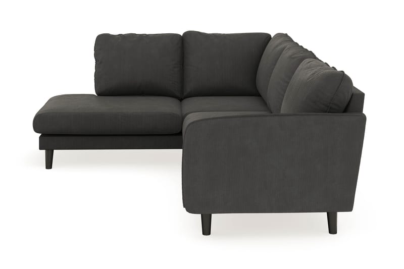Trend Lyx 4-sits Vänstervänd L-formad Schäslongsoffa i Manchester - Mörkgrå - Möbler - Vardagsrum - Soffor - Divansoffa & schäslong