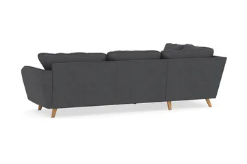 Trend Lyx 4-sits Vänstervänd L-formad Schäslongsoffa i Manchester - Mörkgrå - Möbler - Vardagsrum - Soffor - Divansoffa & schäslong
