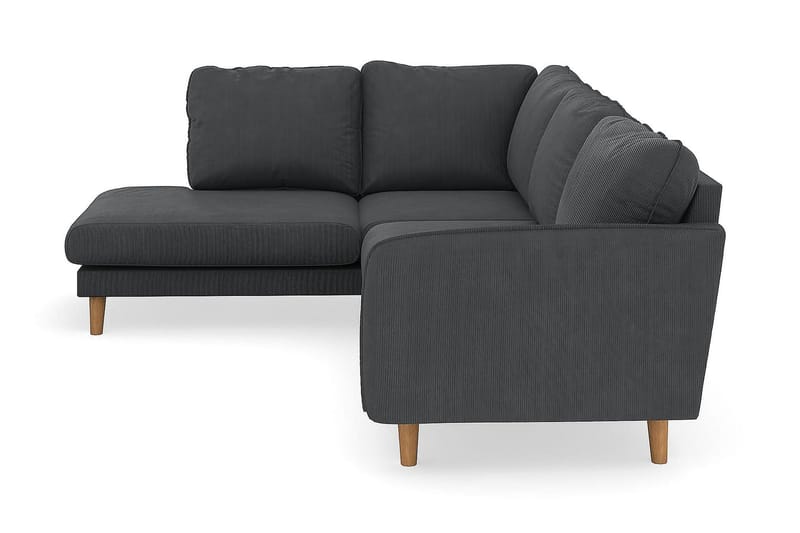 Trend Lyx 4-sits Vänstervänd L-formad Schäslongsoffa i Manchester - Mörkgrå - Möbler - Vardagsrum - Soffor - Divansoffa & schäslong