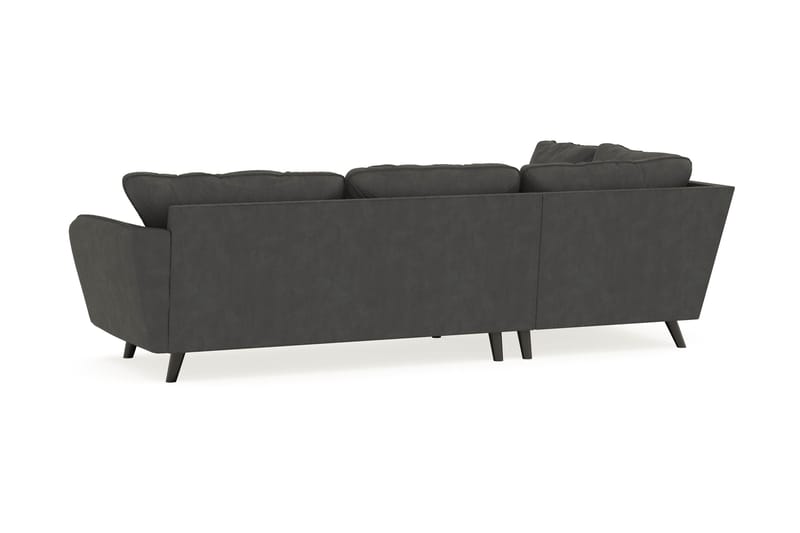 Trend Lyx 4-sits Vänstervänd L-formad Schäslongsoffa i Manchester - Mörkgrå - Möbler - Vardagsrum - Soffor - Divansoffa & schäslong