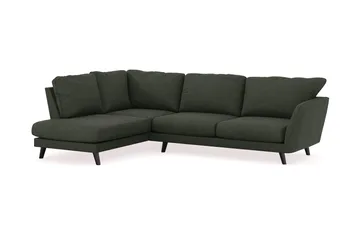 Trend Lyx 4-sits Vänstervänd L-formad Schäslongsoffa i Manchester - Mörkgrön - Möbler - Vardagsrum - Soffor - Divansoffa & schäslong