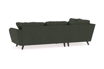 Trend Lyx 4-sits Vänstervänd L-formad Schäslongsoffa i Manchester - Mörkgrön - Möbler - Vardagsrum - Soffor - Divansoffa & schäslong