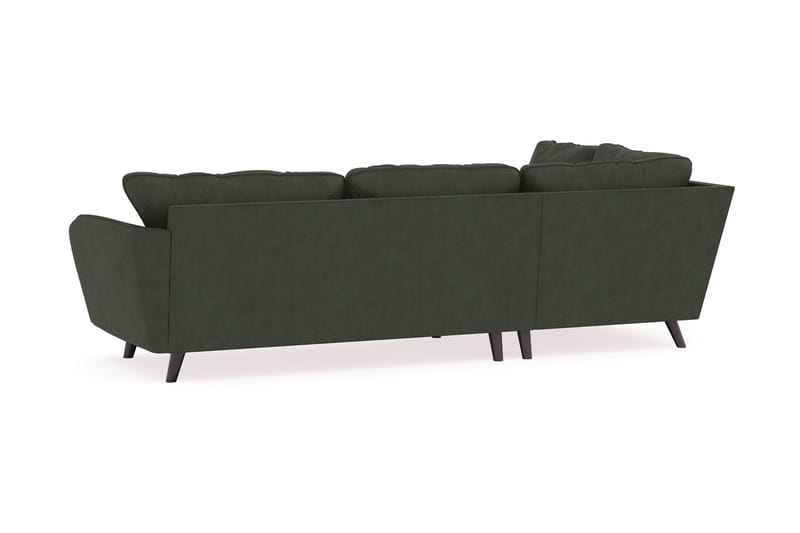 Trend Lyx 4-sits Vänstervänd L-formad Schäslongsoffa i Manchester - Mörkgrön - Möbler - Vardagsrum - Soffor - Divansoffa & schäslong