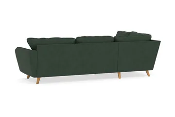 Trend Lyx 4-sits Vänstervänd L-formad Schäslongsoffa i Manchester - Mörkgrön - Möbler - Vardagsrum - Soffor - Divansoffa & schäslong
