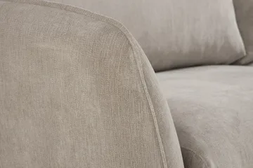 Trend Lyx 4-sits Vänstervänd L-formad Schäslongsoffa i Tyg - Beige - Möbler - Vardagsrum - Soffor - Divansoffa & schäslong