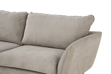 Trend Lyx 4-sits Vänstervänd L-formad Schäslongsoffa i Tyg - Beige - Möbler - Vardagsrum - Soffor - Divansoffa & schäslong