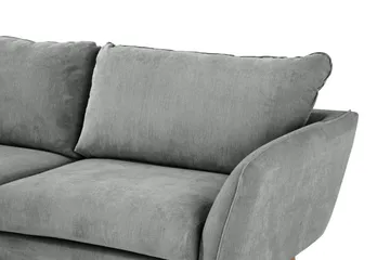 Trend Lyx 4-sits Vänstervänd L-formad Schäslongsoffa i Tyg - Grå - Möbler - Vardagsrum - Soffor - Divansoffa & schäslong