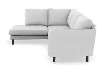 Trend Lyx 4-sits Vänstervänd L-formad Schäslongsoffa i Tyg - Ljusgrå - Möbler - Vardagsrum - Soffor - Divansoffa & schäslong