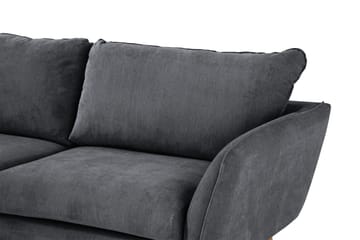 Trend Lyx 4-sits Vänstervänd L-formad Schäslongsoffa i Tyg - Mörkgrå - Möbler - Vardagsrum - Soffor - Divansoffa & schäslong