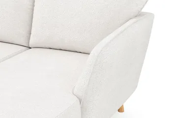 Trend Lyx 4-sits Vänstervänd U-formad Soffa med Divan och Schäslong i Bouclé - Vit - Möbler - Vardagsrum - Soffor - U-soffor