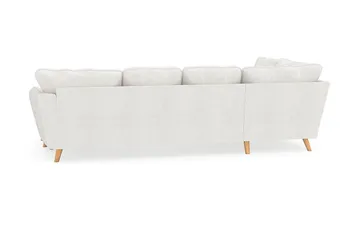 Trend Lyx 4-sits Vänstervänd U-formad Soffa med Divan och Schäslong i Bouclé - Vit - Möbler - Vardagsrum - Soffor - U-soffor