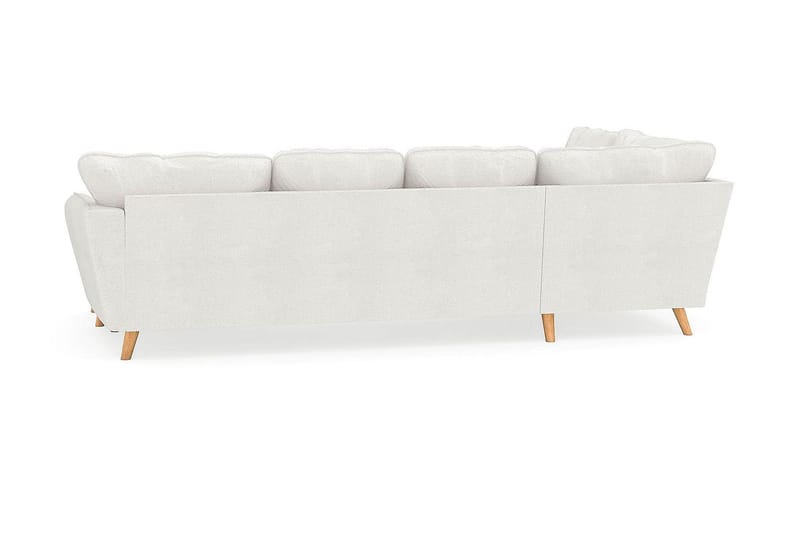 Trend Lyx 4-sits Vänstervänd U-formad Soffa med Divan och Schäslong i Bouclé - Vit - Möbler - Vardagsrum - Soffor - U-soffor