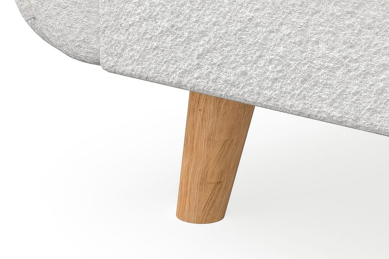 Trend Lyx 4-sits Vänstervänd U-formad Soffa med Divan och Schäslong i Bouclé - Vit - Möbler - Vardagsrum - Soffor - U-soffor