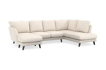 Trend Lyx 4-sits Vänstervänd U-formad Soffa med Divan och Schäslong i Manchester - Beige - Möbler - Vardagsrum - Soffor - U-soffor