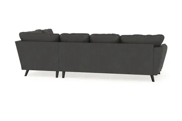Trend Lyx 4-sits Vänstervänd U-formad Soffa med Divan och Schäslong i Manchester - Mörkgrå - Möbler - Vardagsrum - Soffor - U-soffor