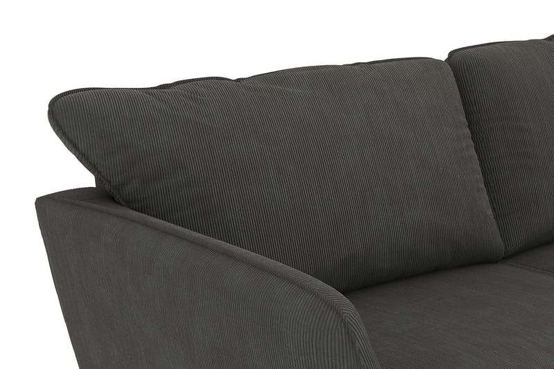 Trend Lyx 4-sits Vänstervänd U-formad Soffa med Divan och Schäslong i Manchester - Mörkgrå - Möbler - Vardagsrum - Soffor - U-soffor