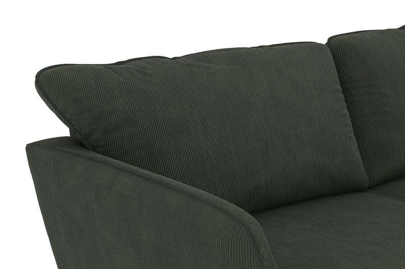 Trend Lyx 4-sits Vänstervänd U-formad Soffa med Divan och Schäslong i Manchester - Mörkgrön - Möbler - Vardagsrum - Soffor - U-soffor