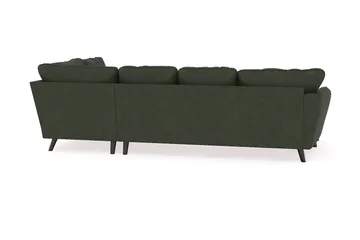 Trend Lyx 4-sits Vänstervänd U-formad Soffa med Divan och Schäslong i Manchester - Mörkgrön - Möbler - Vardagsrum - Soffor - U-soffor