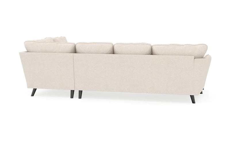 Trend Lyx 4-sits Vänstervänd U-formad Soffa med Divan och Schäslong i Tyg - Beige - Möbler - Vardagsrum - Soffor - U-soffor
