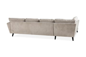 Trend Lyx 4-sits Vänstervänd U-formad Soffa med Divan och Schäslong i Tyg - Beige - Möbler - Vardagsrum - Soffor - U-soffor