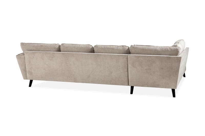 Trend Lyx 4-sits Vänstervänd U-formad Soffa med Divan och Schäslong i Tyg - Beige - Möbler - Vardagsrum - Soffor - U-soffor