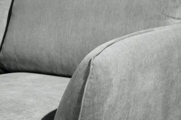 Trend Lyx 4-sits Vänstervänd U-formad Soffa med Divan och Schäslong i Tyg - Grå - Möbler - Vardagsrum - Soffor - U-soffor