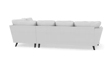 Trend Lyx 4-sits Vänstervänd U-formad Soffa med Divan och Schäslong i Tyg - Ljusgrå - Möbler - Vardagsrum - Soffor - U-soffor