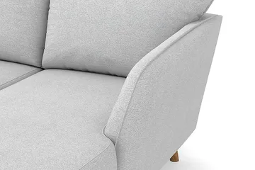Trend Lyx 4-sits Vänstervänd U-formad Soffa med Divan och Schäslong i Tyg - Ljusgrå - Möbler - Vardagsrum - Soffor - U-soffor