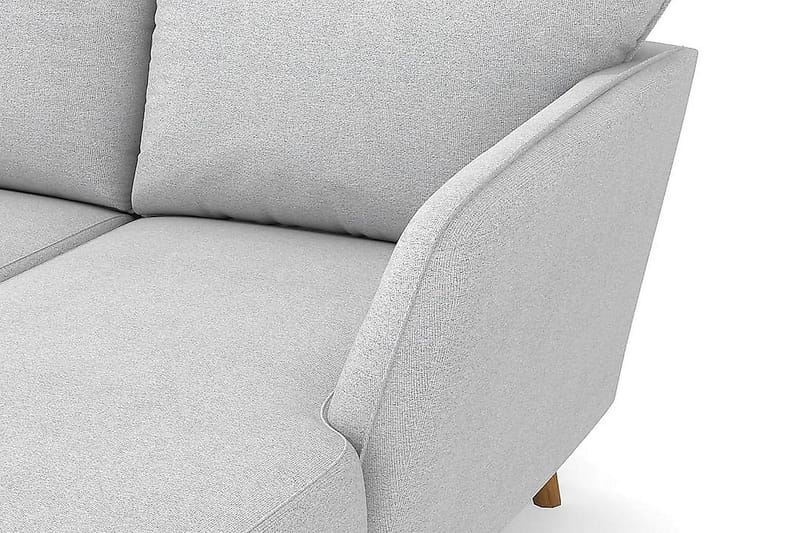 Trend Lyx 4-sits Vänstervänd U-formad Soffa med Divan och Schäslong i Tyg - Ljusgrå - Möbler - Vardagsrum - Soffor - U-soffor